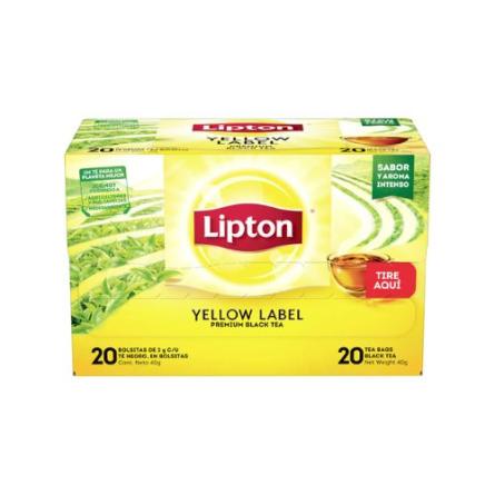 Lipton T� Yellow Label 1x20 Unidades. Origen Inglaterra.