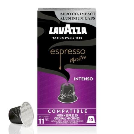 Lavazza Caf� En C�psulas Para Nespresso INTENSO 1x10 Unidades. Origen Italia.